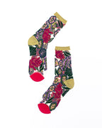 Festive Floral Sheer Crew Sock - HOUSE OF SHE