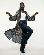 Fierce Leopard Print Boho Kaftan - HOUSE OF SHE