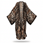 Fierce Leopard Print Boho Kaftan - HOUSE OF SHE