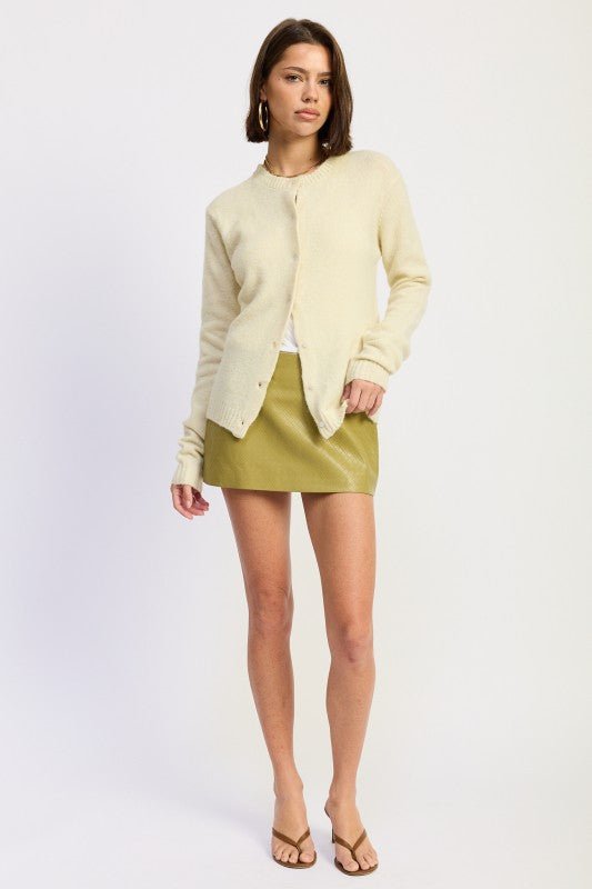 FITTED BUTTON UP CARDIGAN - HOUSE OF SHE