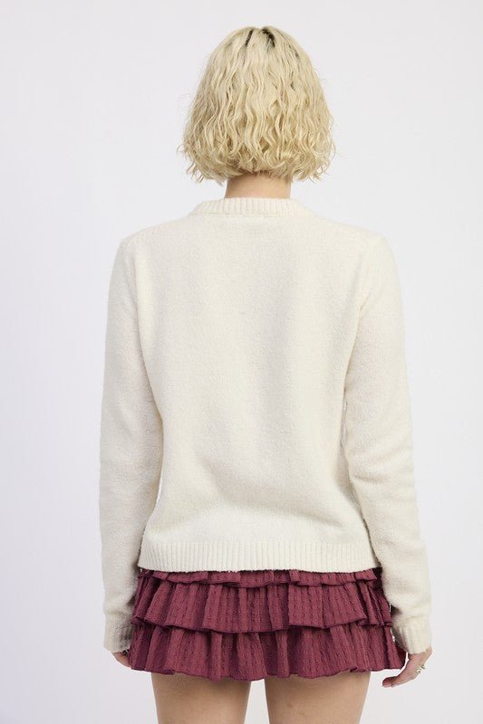 FITTED BUTTON UP CARDIGAN - HOUSE OF SHE