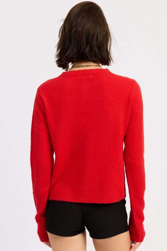 FITTED BUTTON UP CARDIGAN - HOUSE OF SHE