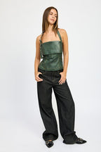 Fleece Lined Denim Pants - HOUSE OF SHE