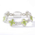 Fleur d’Éternité Moissanite Bracelet Purple - HOUSE OF SHE
