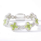 Fleur d’Éternité Moissanite Bracelet Purple - HOUSE OF SHE