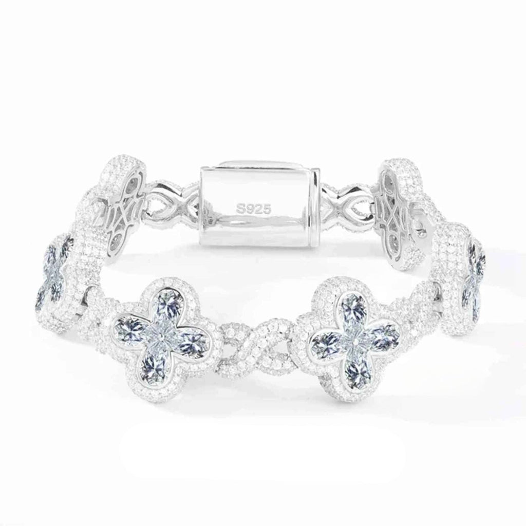 Fleur d’Éternité Moissanite Bracelet Purple - HOUSE OF SHE