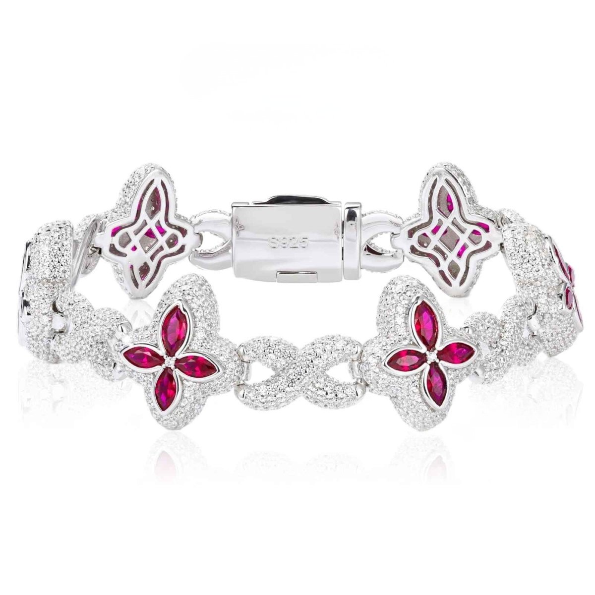 Fleur d’Éternité Moissanite Bracelet Purple - HOUSE OF SHE