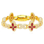 Fleur d’Éternité Moissanite Bracelet RainBow - HOUSE OF SHE