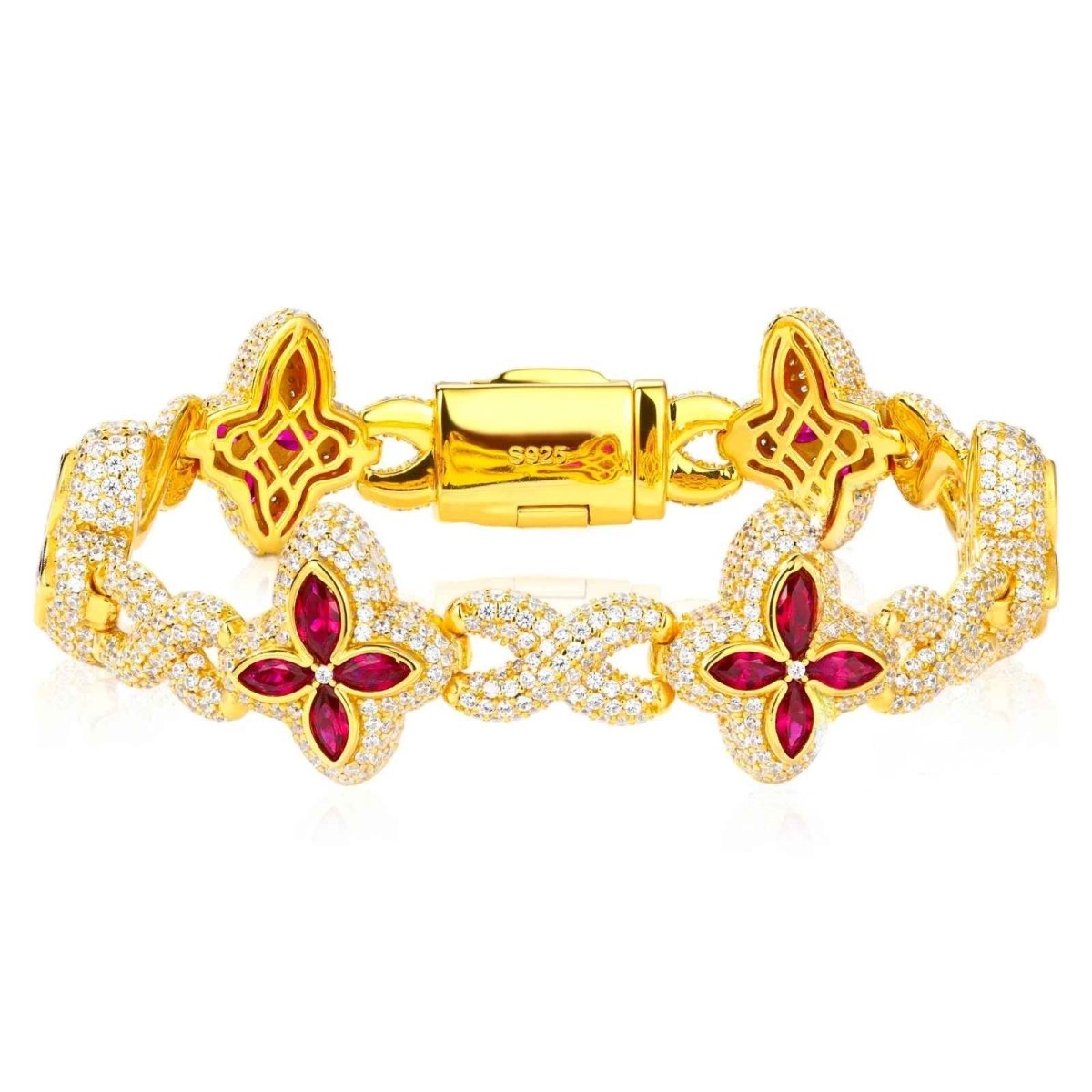 Fleur d’Éternité Moissanite Bracelet RainBow - HOUSE OF SHE