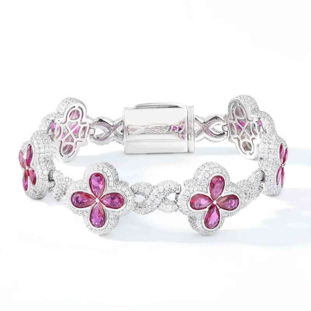 Fleur d’Éternité Moissanite Bracelet RainBow - HOUSE OF SHE