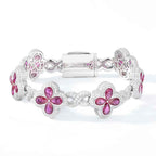 Fleur d’Éternité Moissanite Bracelet RainBow - HOUSE OF SHE