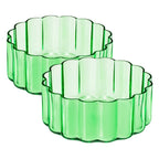 Flower Bowl Glassware, Set of 2 - HOUSE OF SHE