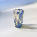 Frida Tall Glasses Blue & Clear (Set of 4) by MESO - HOUSE OF SHE