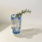 Frida Tall Glasses Blue & Clear (Set of 4) by MESO - HOUSE OF SHE