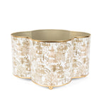 Garden Party Enameled Quatrefoil Cachepot Planter - HOUSE OF SHE