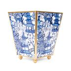 Garden Party Enameled Square Cachepot Planter - HOUSE OF SHE