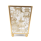Garden Party Enameled Square Cachepot Planter - HOUSE OF SHE