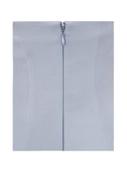 Gillian Mist Blue Halter Midi Dress - HOUSE OF SHE