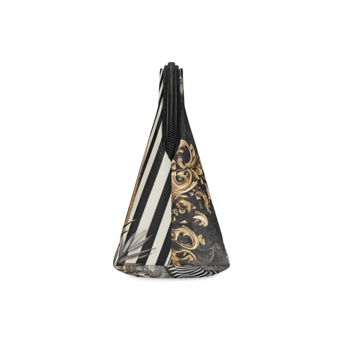 Giraffe & Baroque Makeup Bag — Vintage Floral Cosmetic Pouch - HOUSE OF SHE