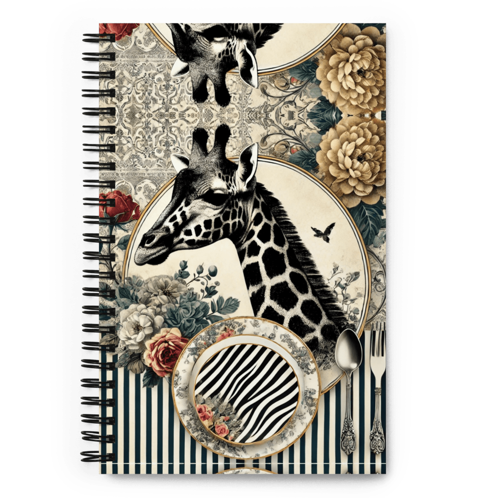 Giraffe Love Spiral Notebook - HOUSE OF SHE