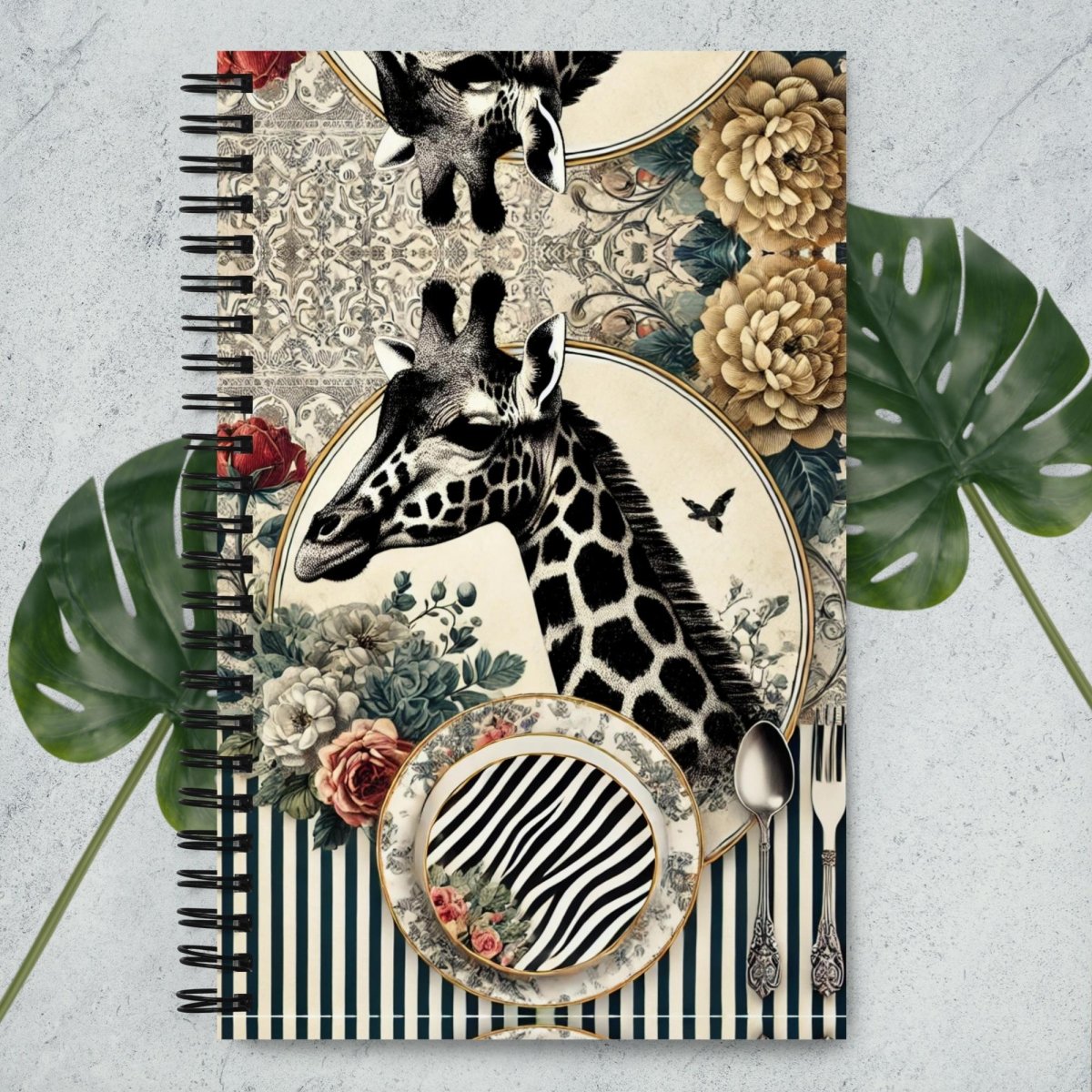 Giraffe Love Spiral Notebook - HOUSE OF SHE