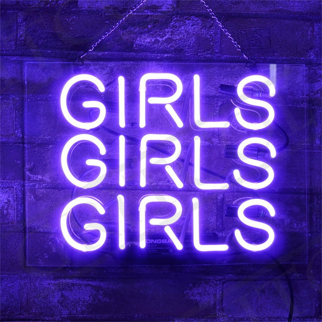 Girls Girls Girls Neon Signs - HOUSE OF SHE