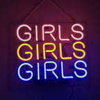 Girls Girls Girls Neon Signs - HOUSE OF SHE