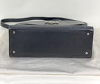 Givenchy Obsedia Medium Flap Black Pebbled Calfskin Satchel Hand Bag - HOUSE OF SHE