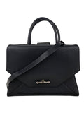 Givenchy Obsedia Medium Flap Black Pebbled Calfskin Satchel Hand Bag - HOUSE OF SHE
