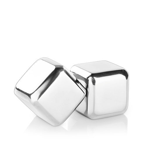 Glacier Rocks Large Stainless Steel Cube Set of 2 - HOUSE OF SHE