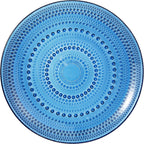 Glass Hobnail Dinner or Charger Plates | Set of 4 | Dark Blue - HOUSE OF SHE