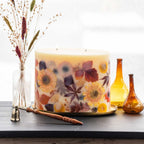 Gold Centerpiece Botanical Candle Plate - HOUSE OF SHE