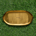 Gold Statement Botanical Candle Plate - HOUSE OF SHE