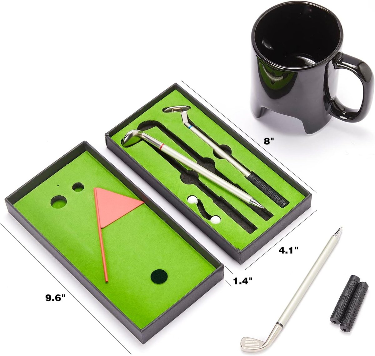 Golf Pen & Putter Mug Gift Set – Mini Golf Desk Game for Men - HOUSE OF SHE