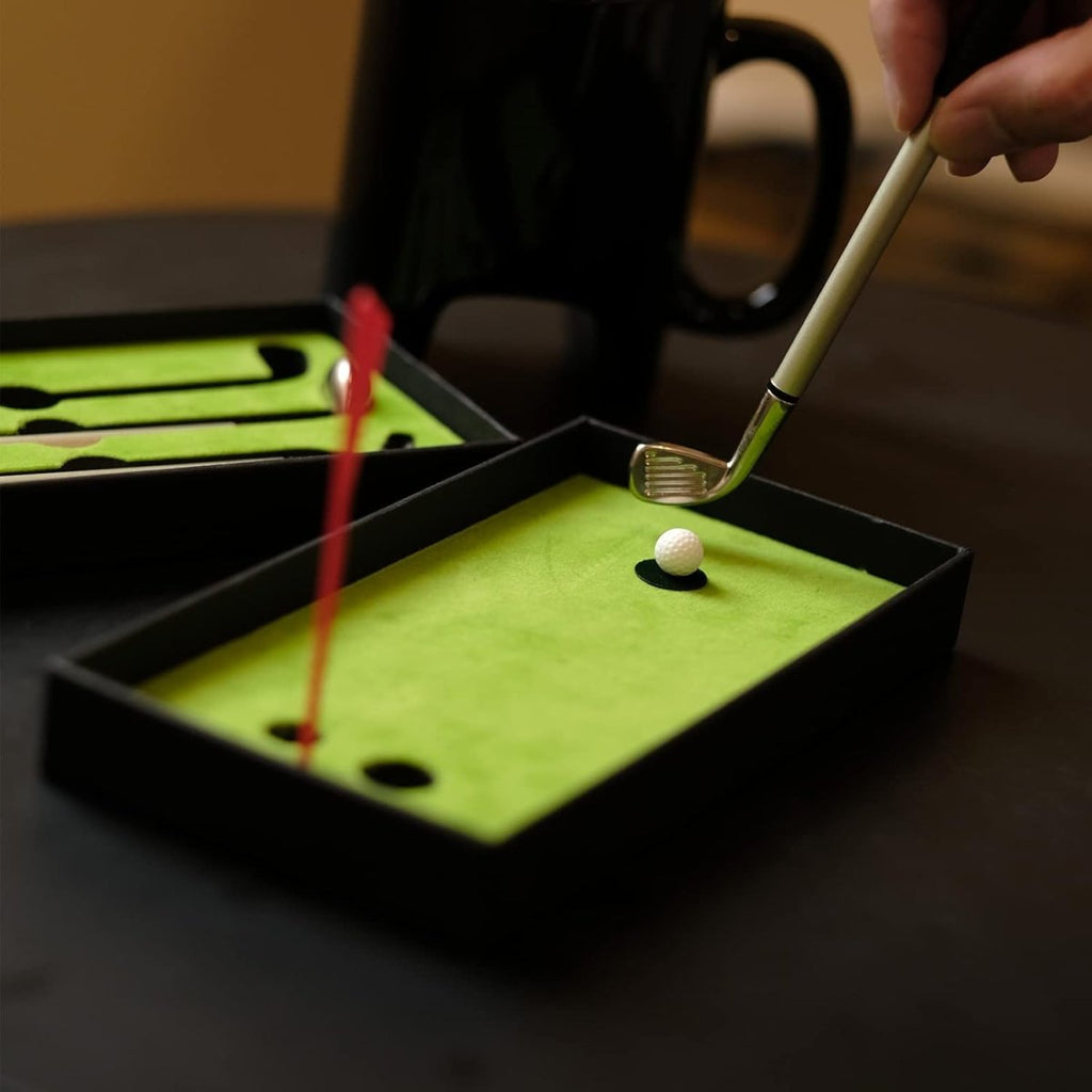 Golf Pen & Putter Mug Gift Set – Mini Golf Desk Game for Men - HOUSE OF SHE