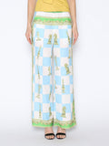 Gracia Fashion Women's Checkmate Print Satin Pajama Pants - HOUSE OF SHE