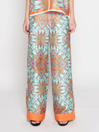 Gracia Fashion Women's Paisley Print Wide Leg Pants - HOUSE OF SHE