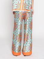 Gracia Fashion Women's Paisley Print Wide Leg Pants - HOUSE OF SHE