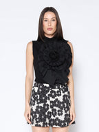 Gracia Fashion Women's Ruffle Flower Detail Tank Top - HOUSE OF SHE