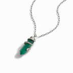 Green Onyx Crystal Snake Necklace - HOUSE OF SHE