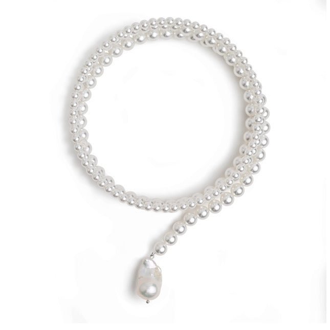 Gretchen Pearl Wrap Necklace - HOUSE OF SHE