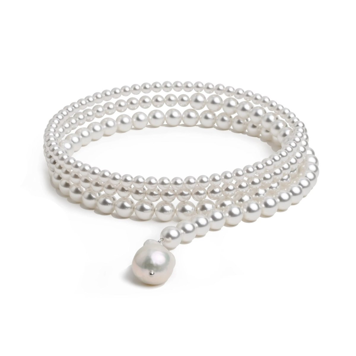 Gretchen Pearl Wrap Necklace - HOUSE OF SHE