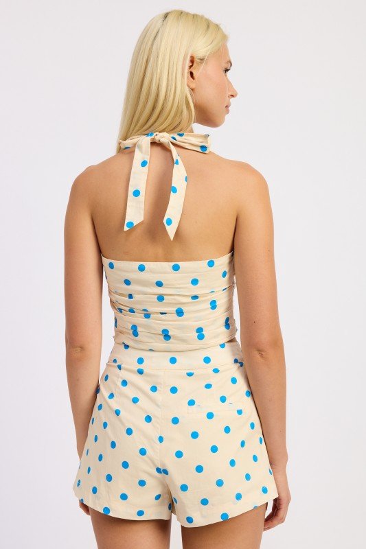 HALTER TOP WITH SQUARED NECK - HOUSE OF SHE