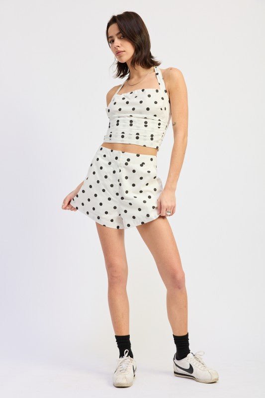 HALTER TOP WITH SQUARED NECK - HOUSE OF SHE