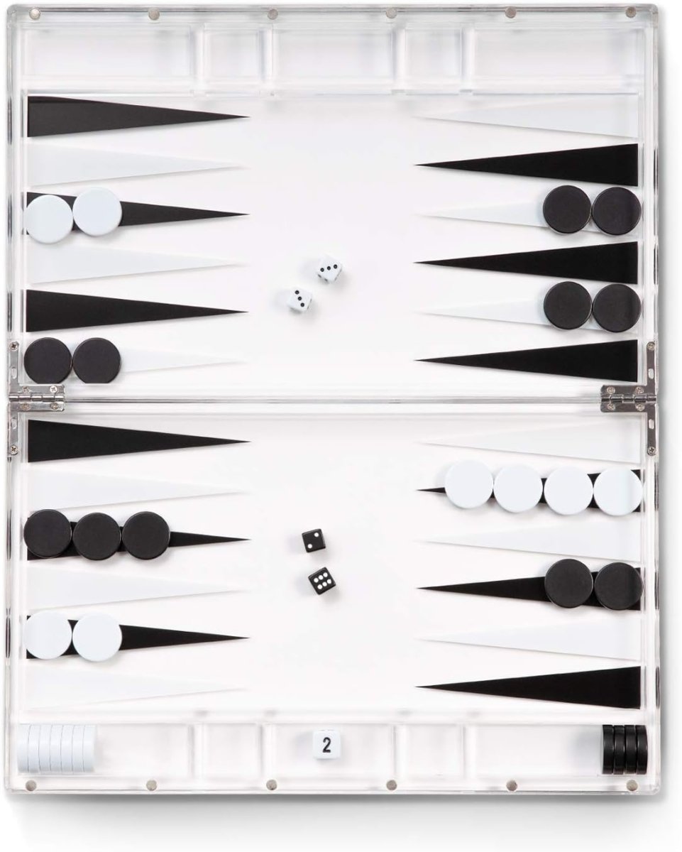 Hampton Acrylic Backgammon Set - HOUSE OF SHE
