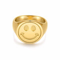 Happy Signet Ring - HOUSE OF SHE