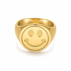 Happy Signet Ring - HOUSE OF SHE