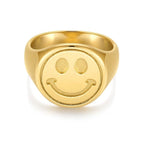 Happy Signet Ring - HOUSE OF SHE