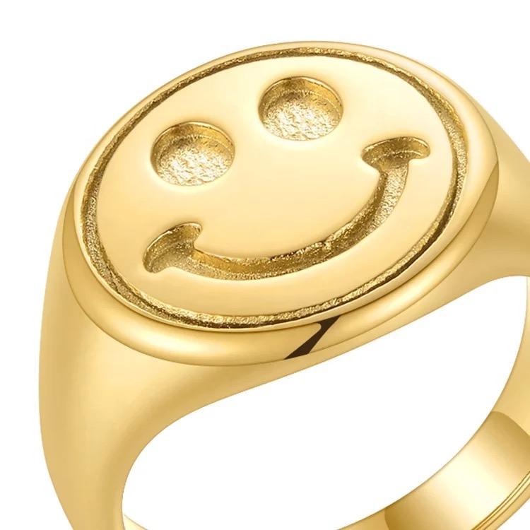 Happy Signet Ring - HOUSE OF SHE