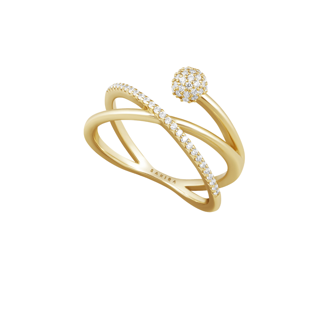 Harley Pave Twist Ring - HOUSE OF SHE